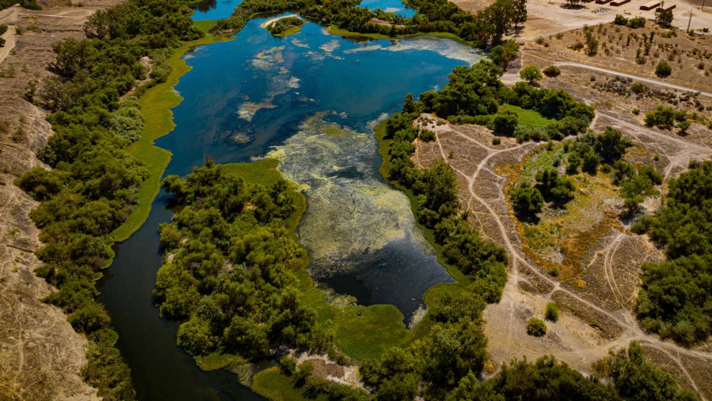 The San Joaquin River.