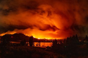 A wildfire in Canada.