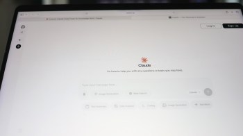 A computer screen displaying a user interface for an AI assistant named Claude.