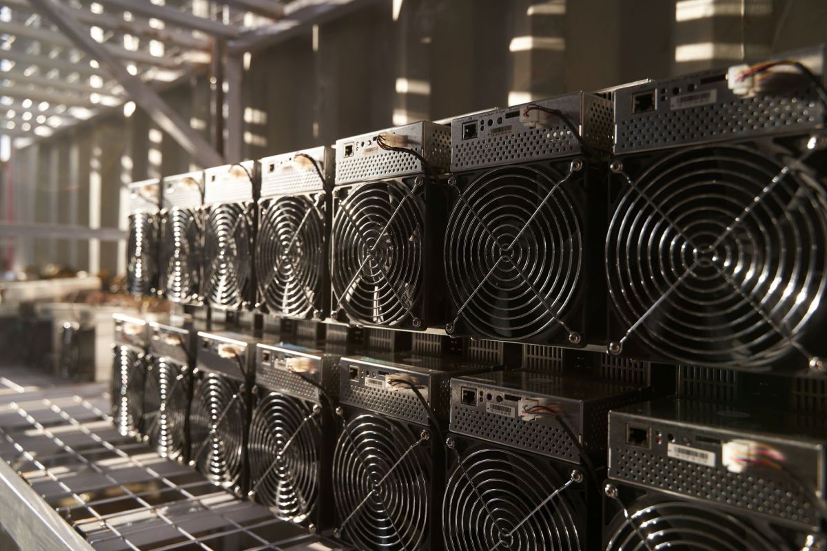 Crypto mining equipment.