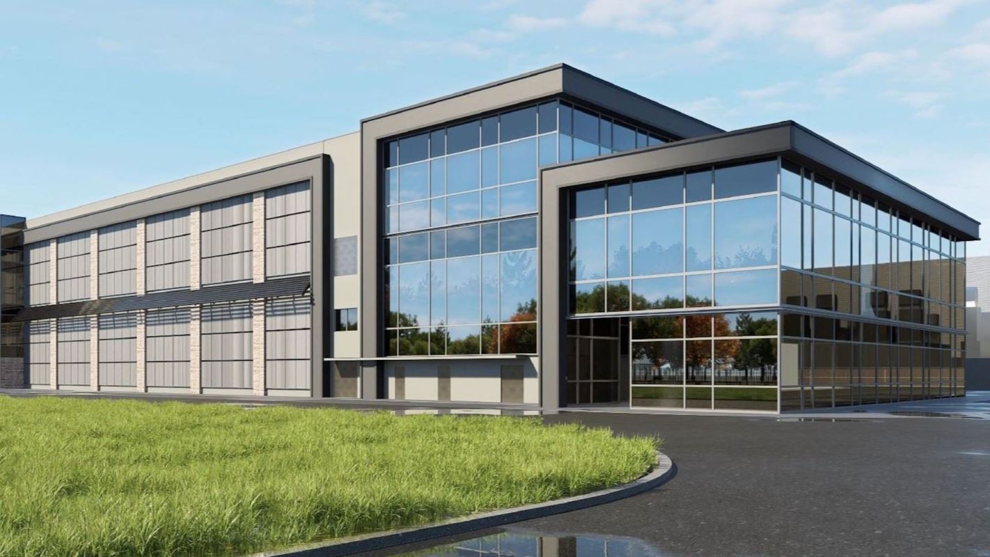A rendering of a data center.