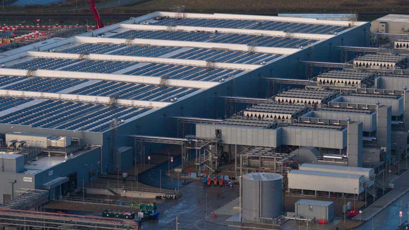 An industrial facility.