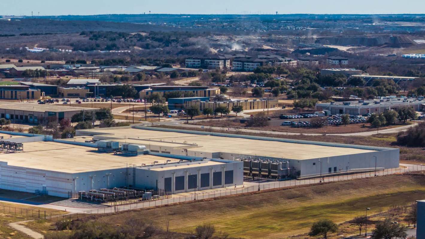 A data center facility.