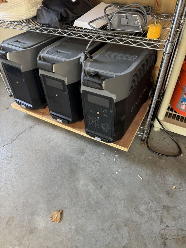 An EcoFlow battery system.