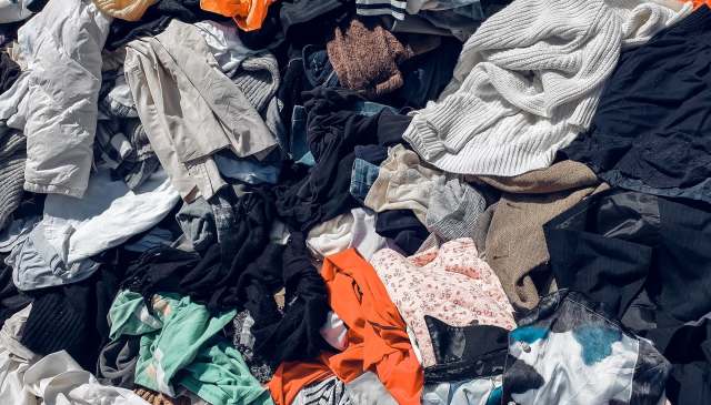 A pile of clothes.