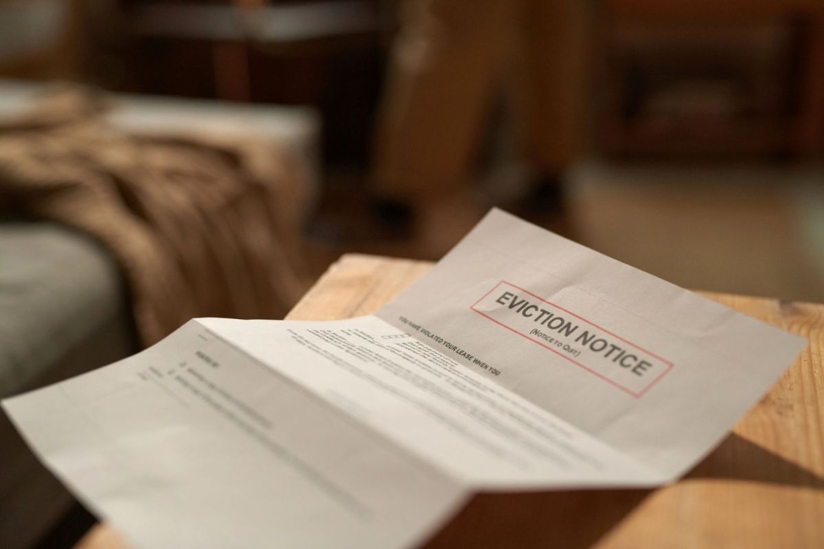 An eviction notice.