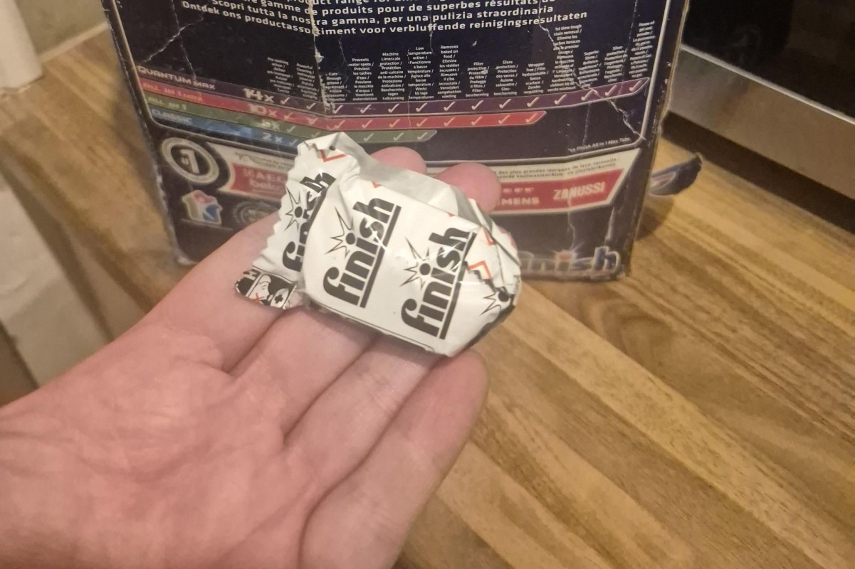 A Finish dishwater tablet.