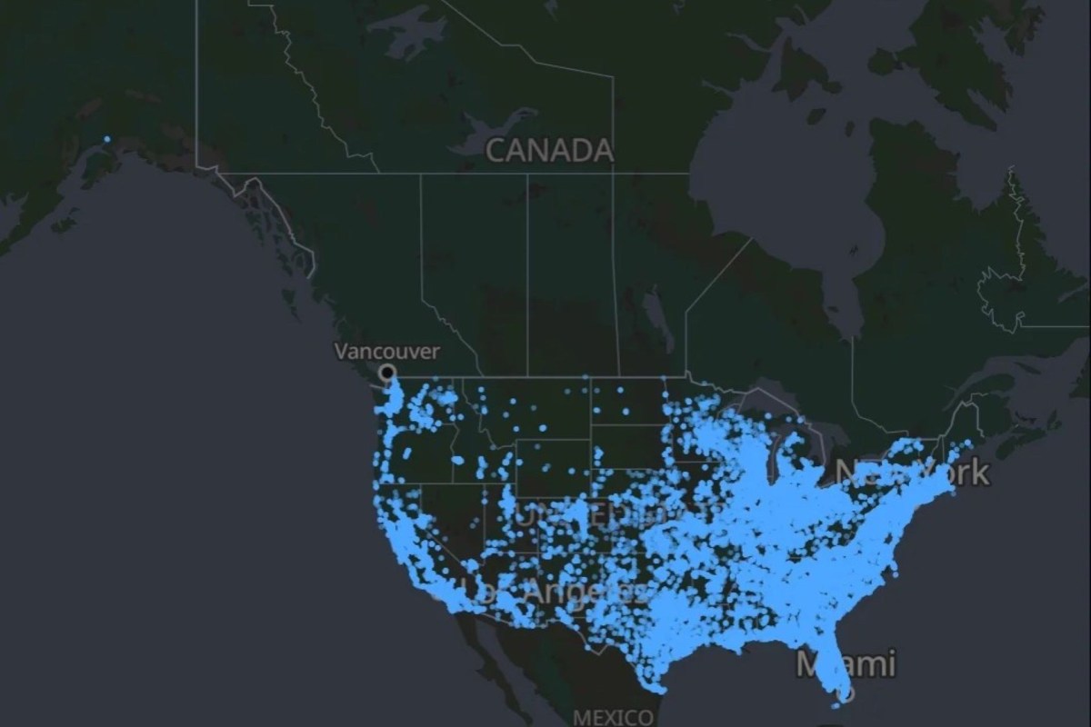 A Flock camera map.