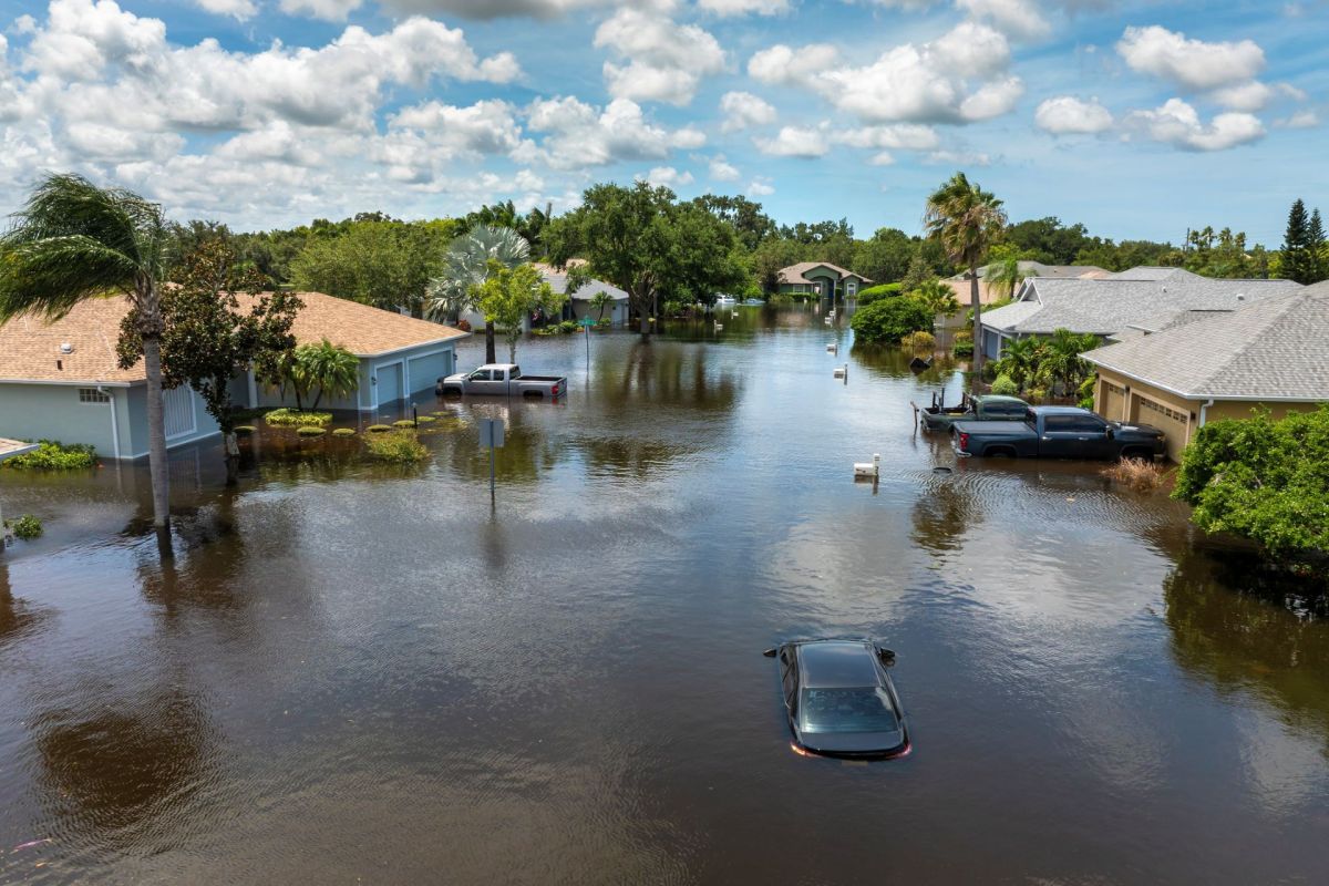 Flood homes in Florida.