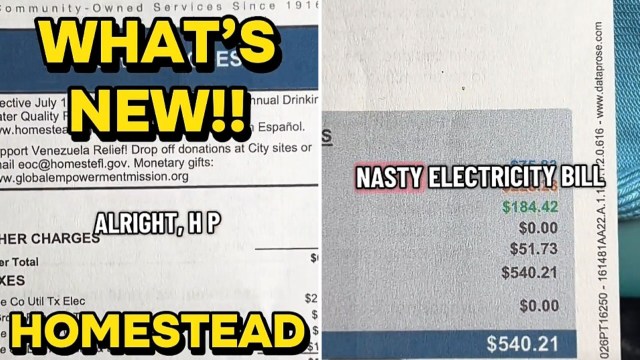 A person talking about their electric bill.