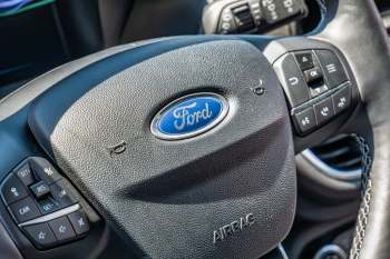 A Ford steering wheel.