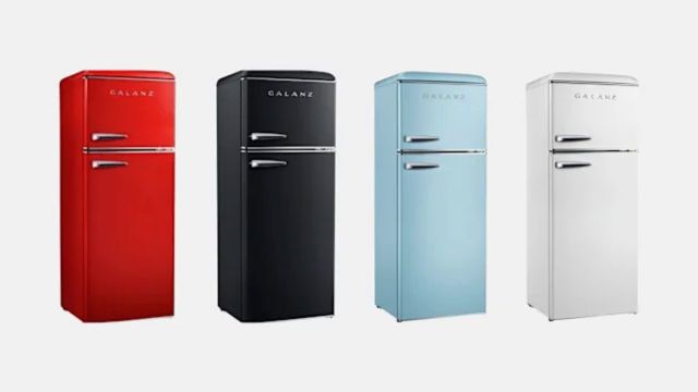 Galanz retro refrigerators.