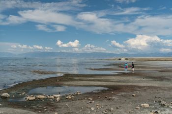 The Great Salt Lake.