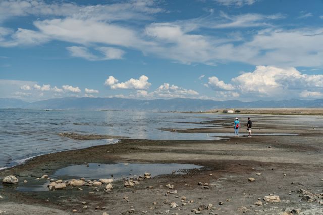 The Great Salt Lake.