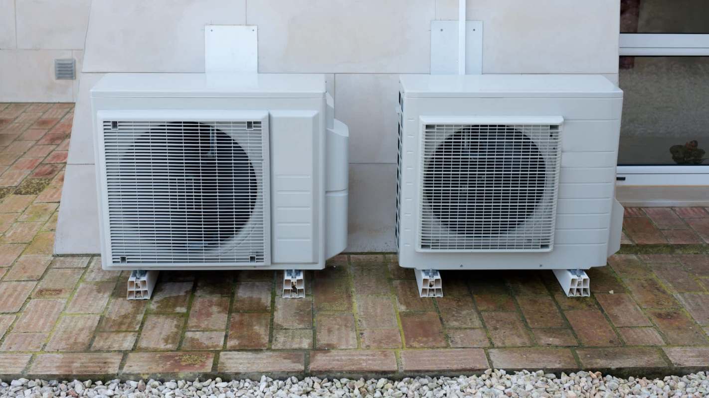 Two outdoor AC units.