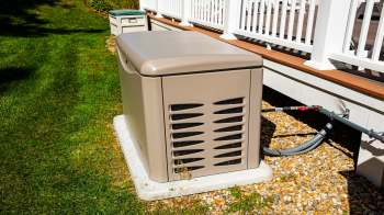 A standby generator.