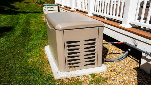 A standby generator.