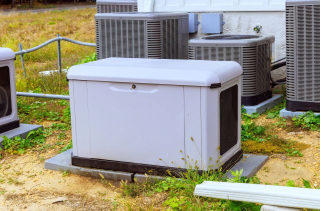 A home generator.