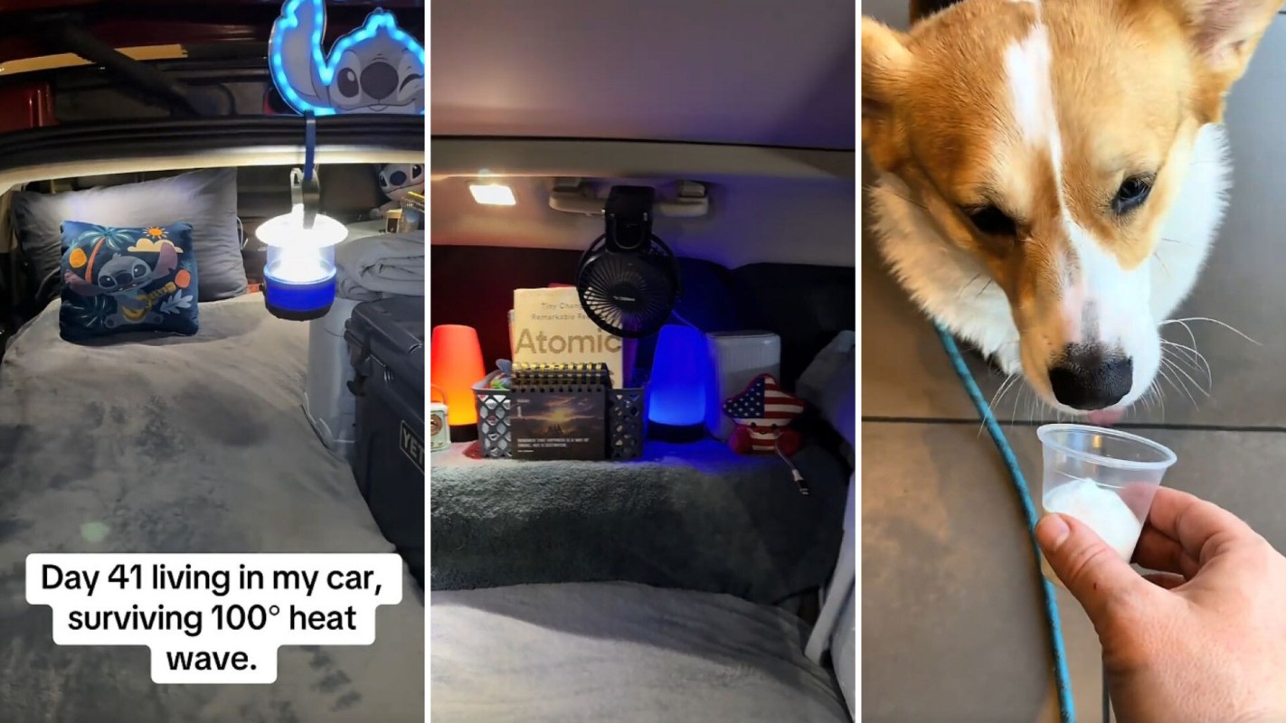 A person describing how they live in their car.