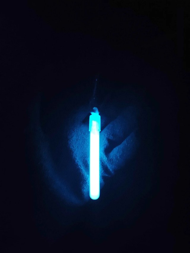 A small, glowing light.