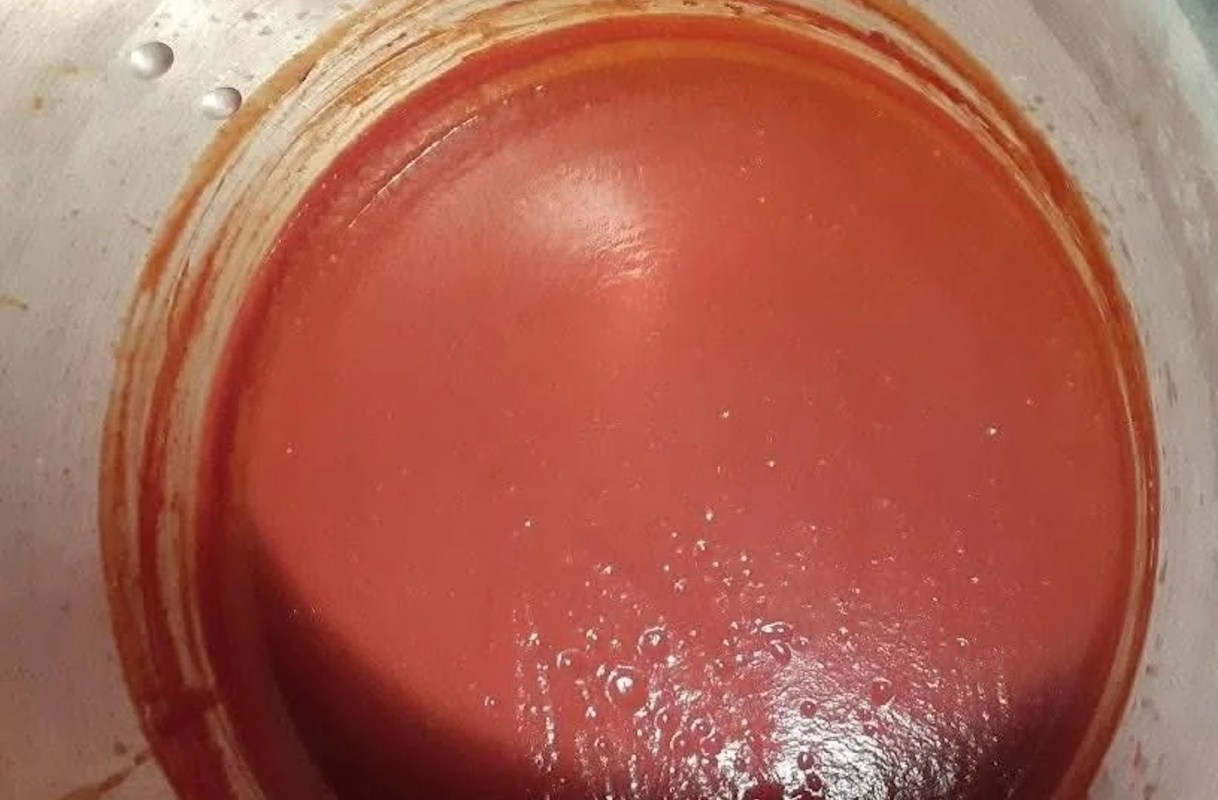 Homemade ketchup.