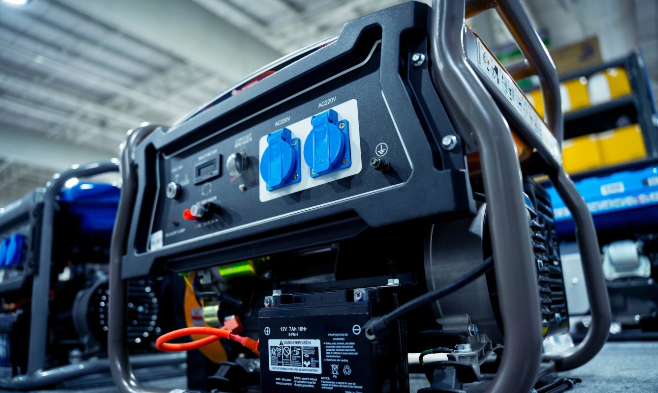 A portable generator.