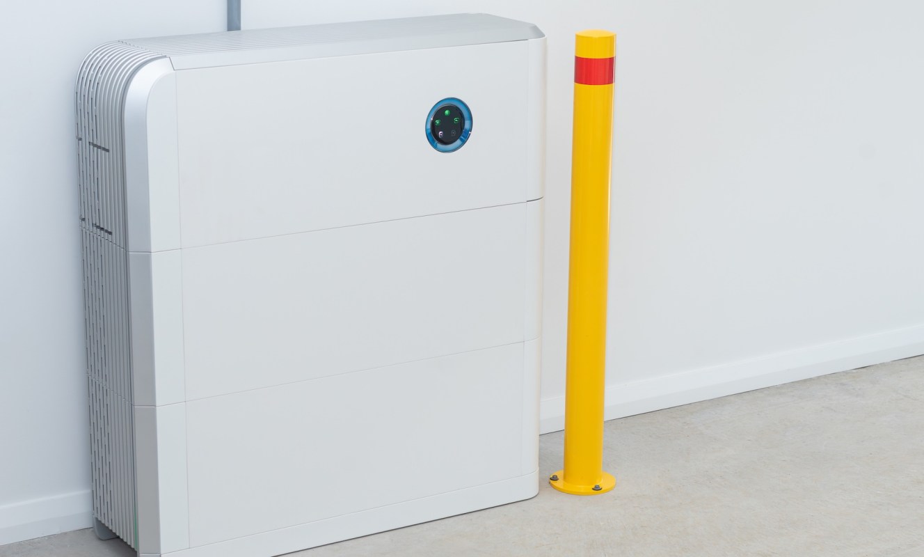 A home battery storage unit.