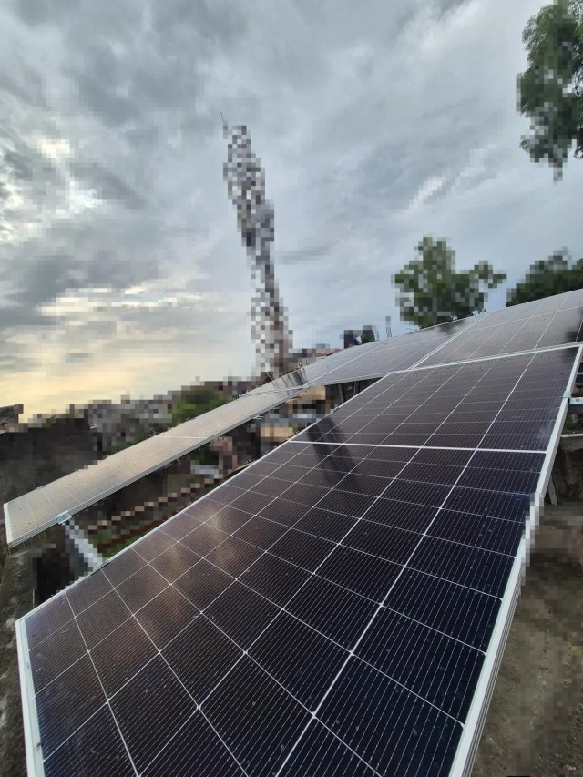 Solar panels.