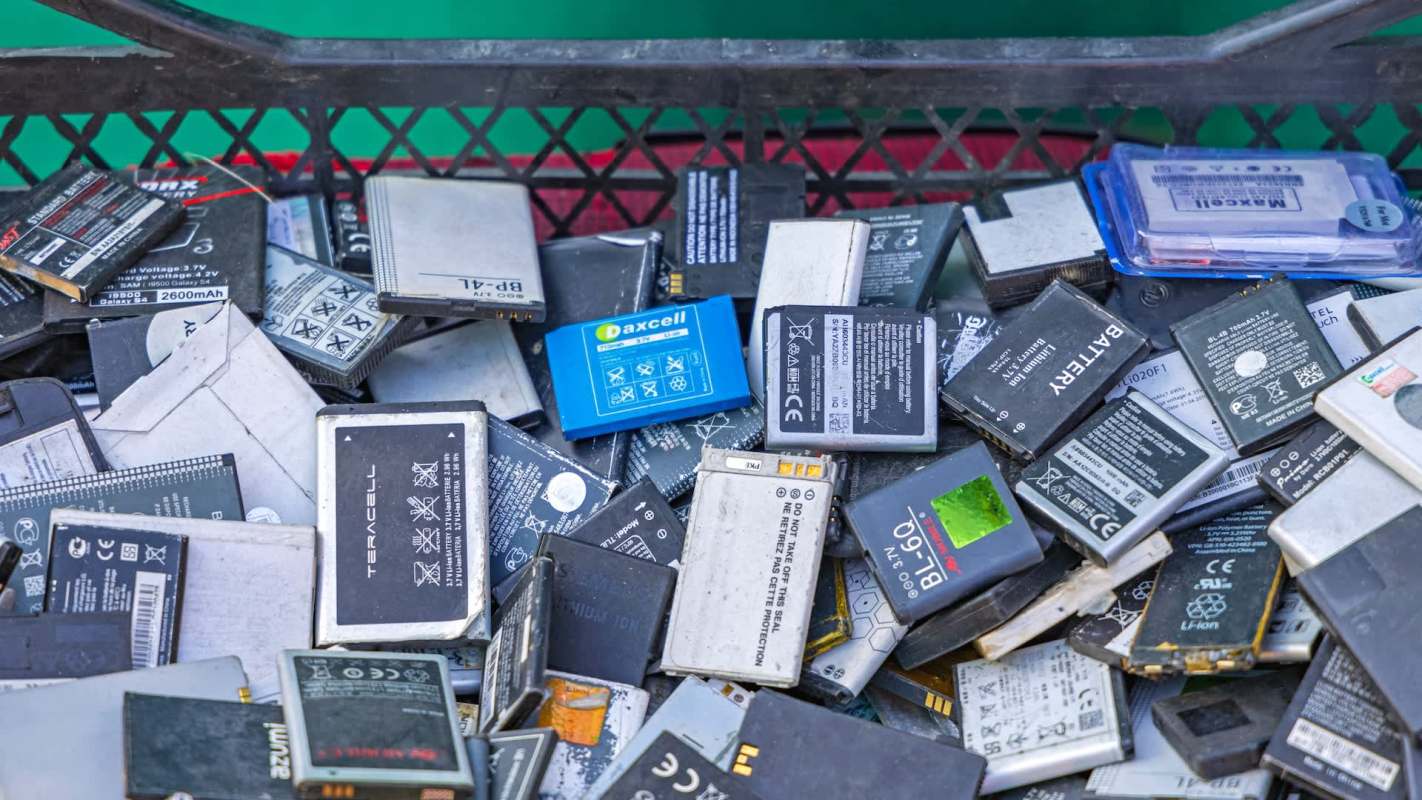Battery e-waste.