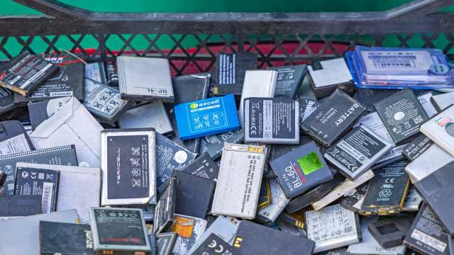 Battery e-waste.