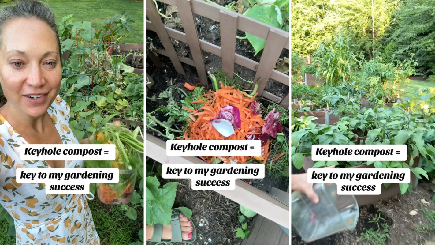 Ginger Zee shows her "keyhole" garden beds.