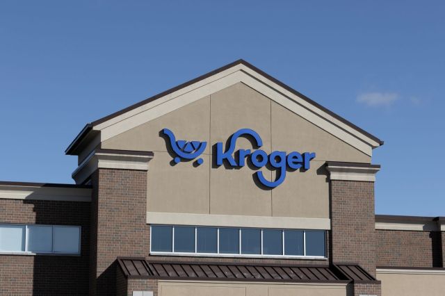 A Kroger storefront.