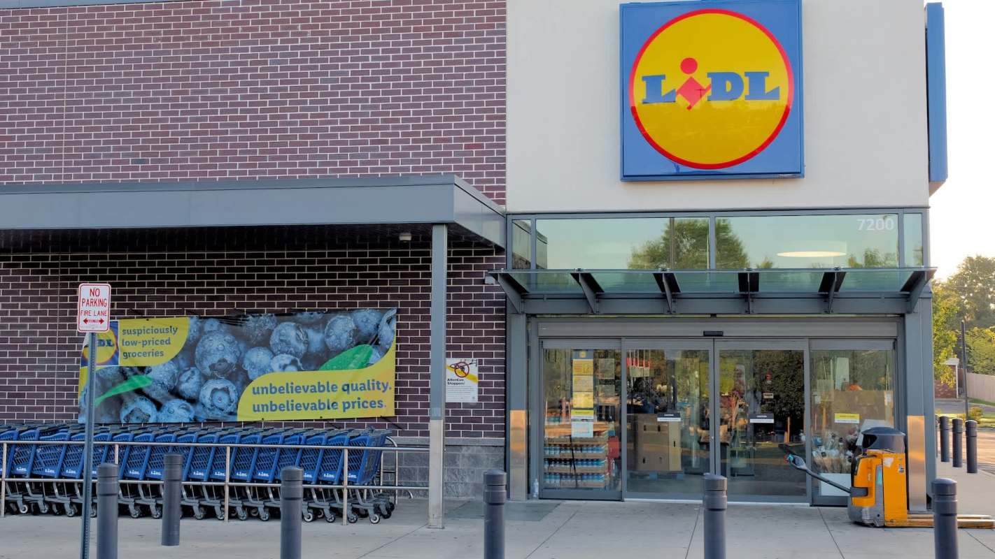 A Lidl supermarket.