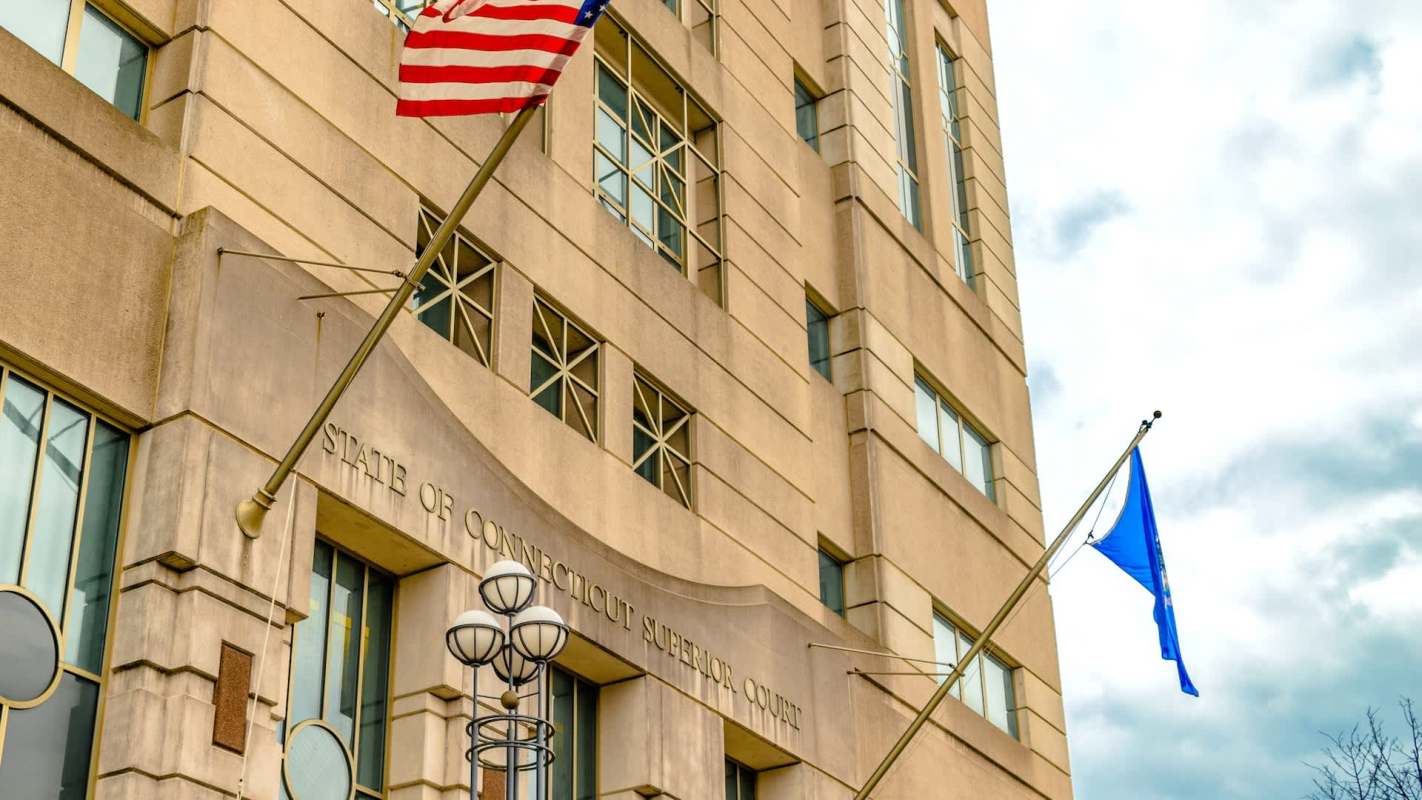 The Connecticut Superior Court building.