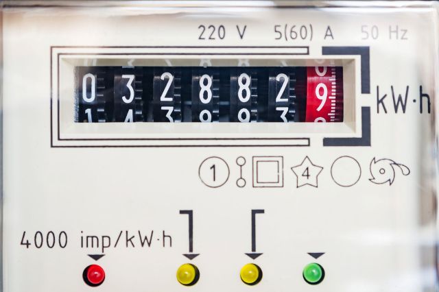 An electricity meter.