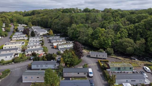 A mobile home park.