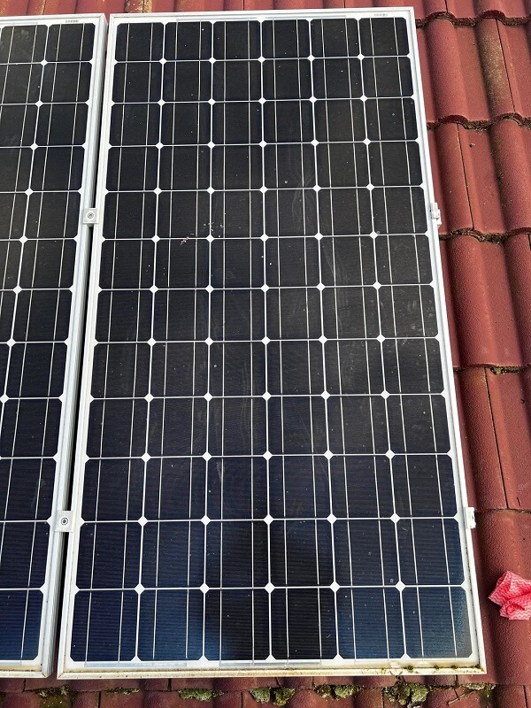 Rooftop solar panels. 