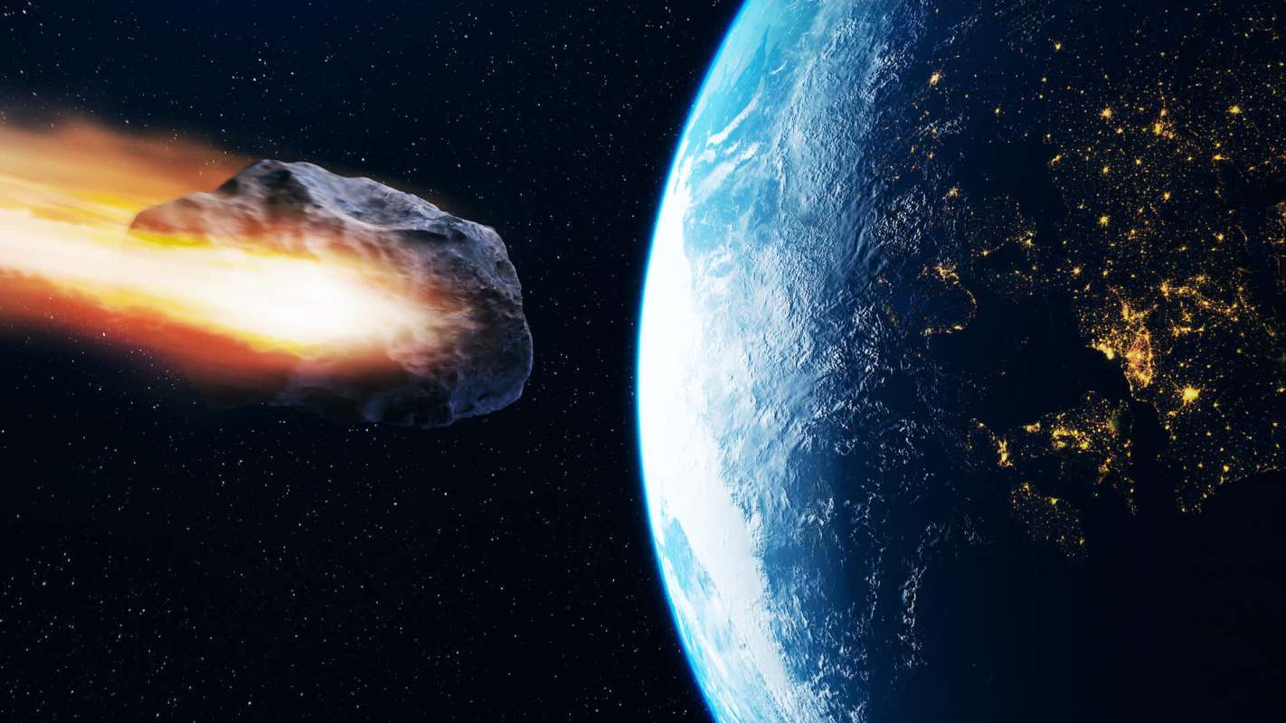 An asteroid near Earth.