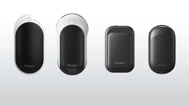 Four models of Ocoopa hand warmers.