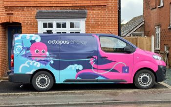 An Octopus Energy van.