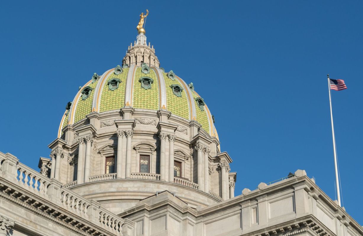 The Pennsylvania State Capitol building.