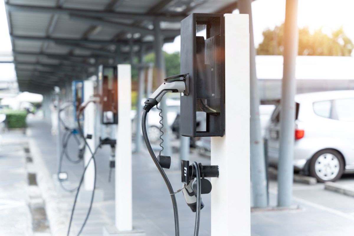 An EV charger.