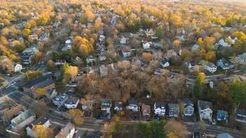 A suburban neighborhood.