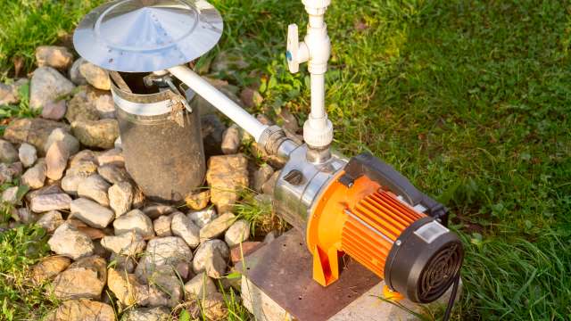 A water pump for groundwater extraction.