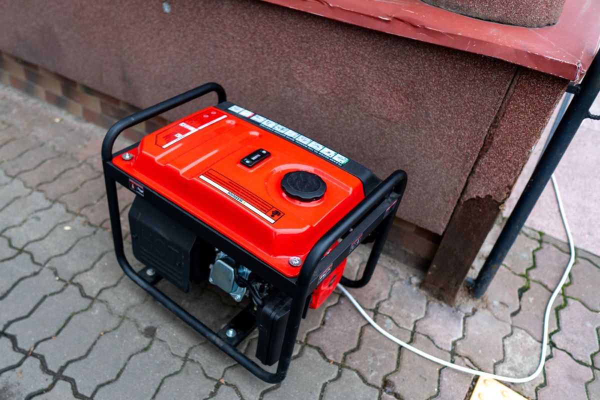 A portable generator.