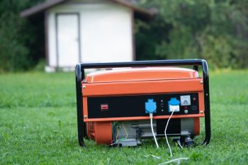 A portable generator.
