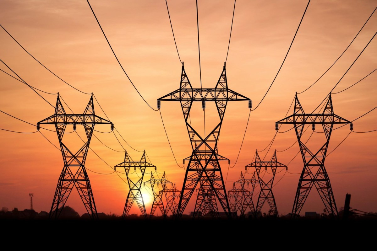 Transmission power lines.