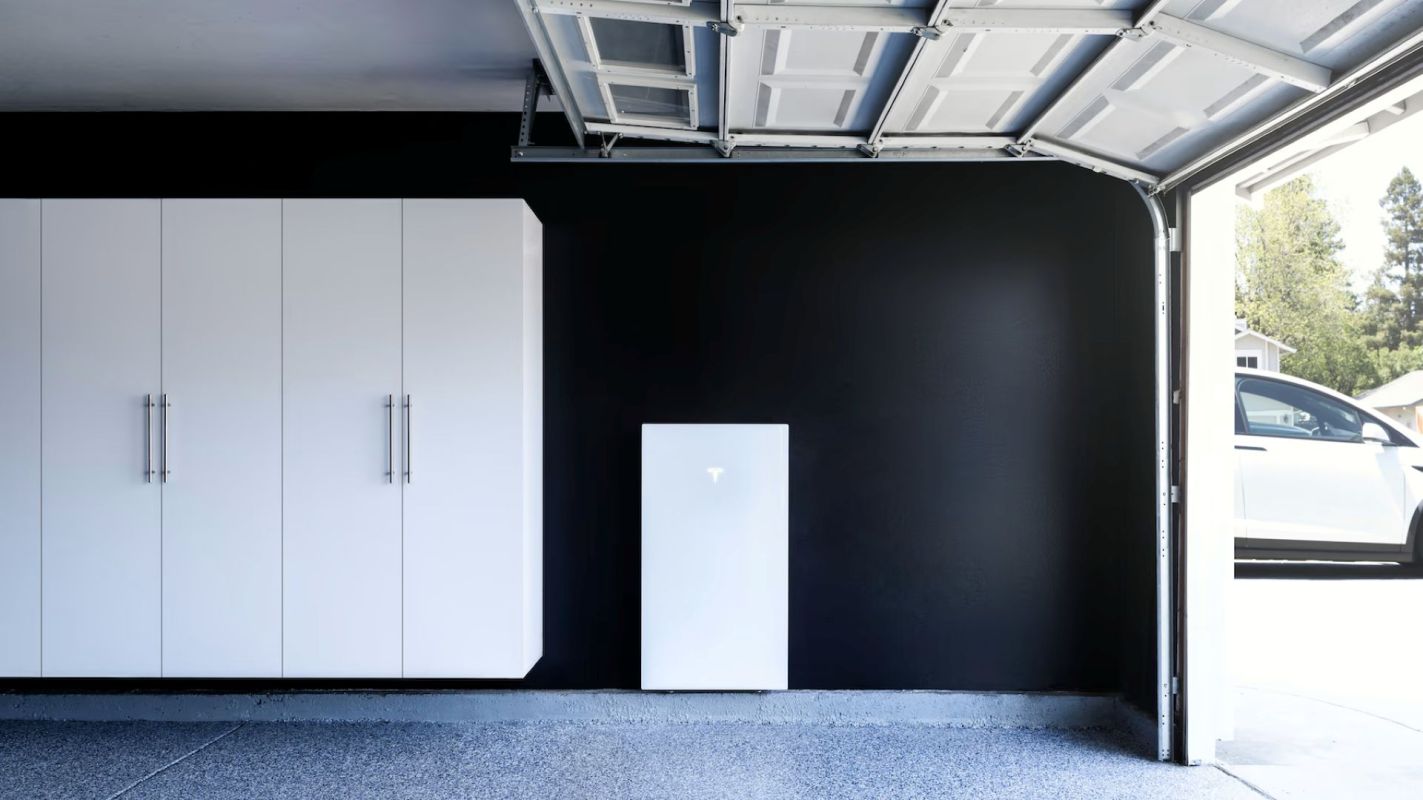 A Tesla Powerwall unit.