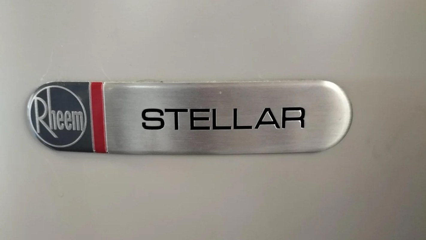 A Rheem Stellar water heater.