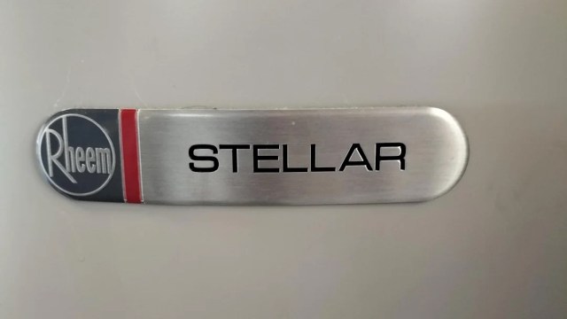 A Rheem Stellar water heater.